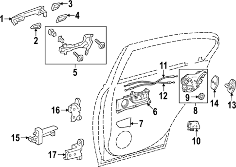 Rear Door for 2022 Lexus IS300 #2