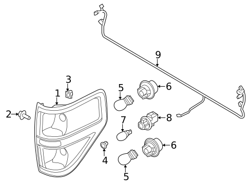 Bulbs - Chassis for 2010 Ford F-150 #1