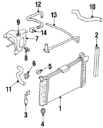 10281983 - Cooling System: Radiator Seal for Oldsmobile: Intrigue | Pontiac: Grand Prix Image