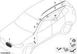 51135A10A03 - : Grille, Front, Left for BMW Image