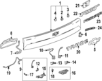 85768846 - Body: Applique Panel for Chevrolet: Suburban, Tahoe Image