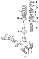 4001453Y00 - Suspension: Steering Knuckle for Nissan Image