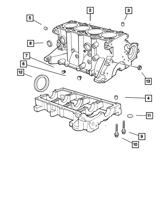 4694106 - Engine 2.0L Four Cylinder: Engine Block To Bedplate Dowel for Mopar Image image