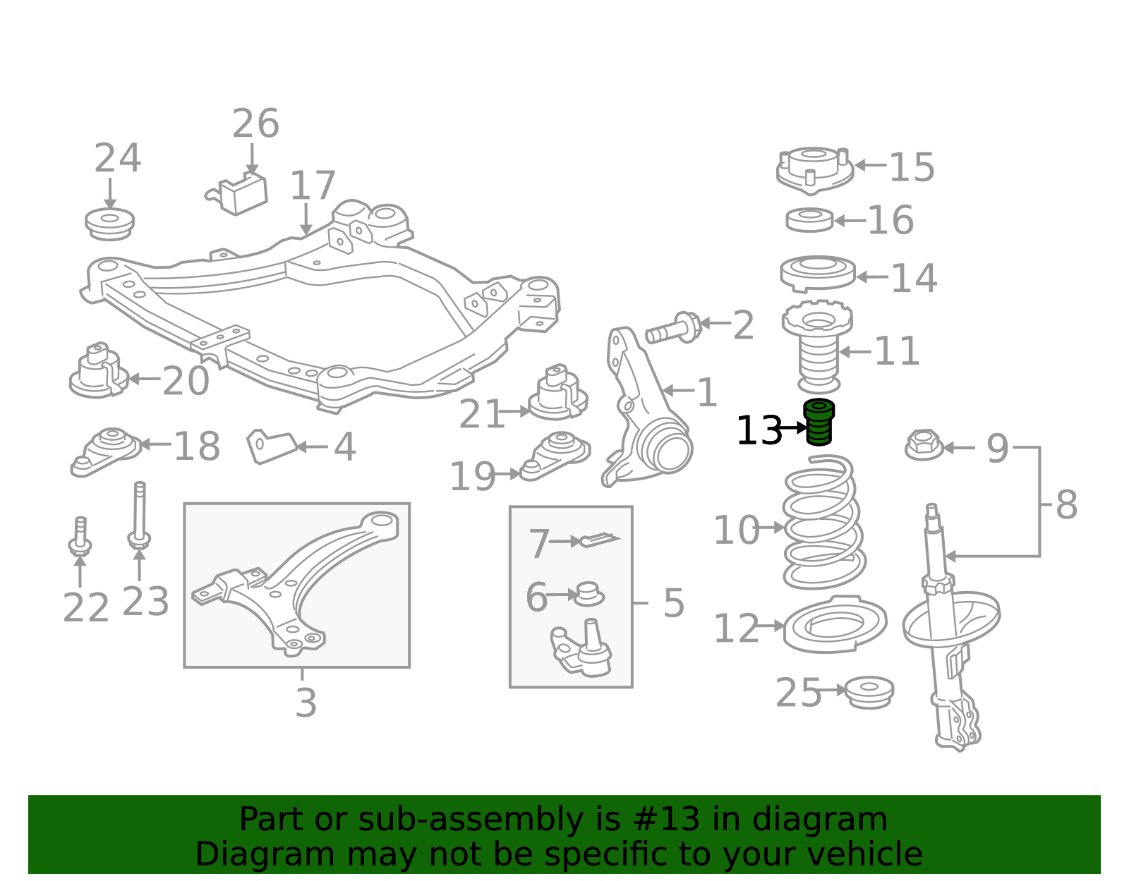 48331-33032 - Suspension Strut Bumper 2004-2012 Lexus | Longo