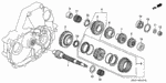 90202PH8000 - Transmission - Manual: NUT, HEX. (23MM) for Honda Image