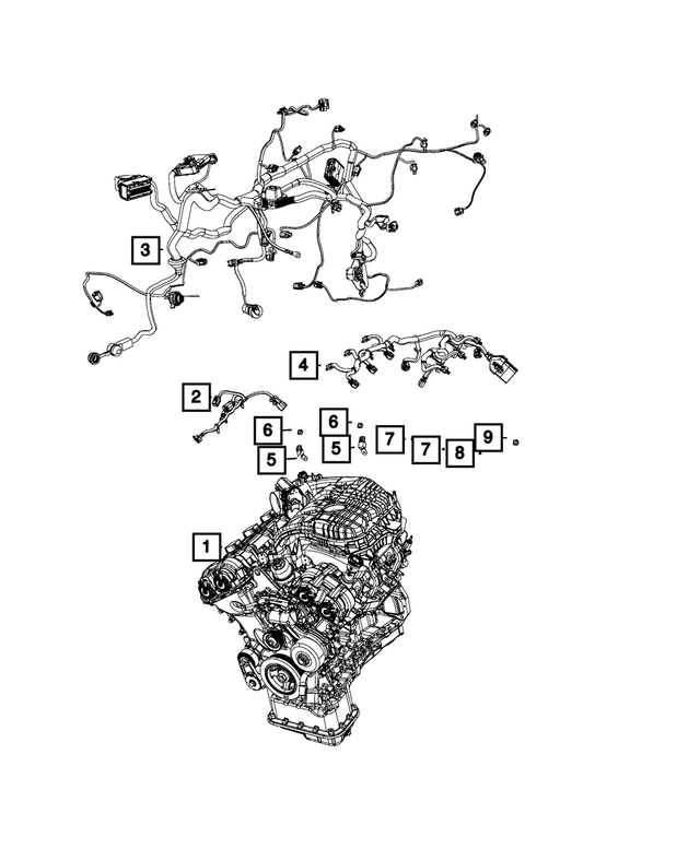 « 6502993 – Electrical : Tête Collerette Hexagonale Boulon pour Mopar Image »