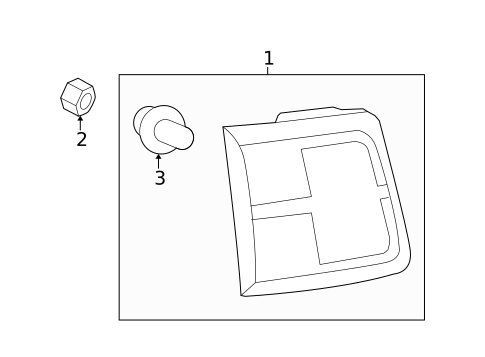 Backup Lamps for 2009 Saturn Outlook #0