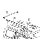 55156985AH - Body Sheet Metal Except Doors: Roof Rail, Left for Mopar Image