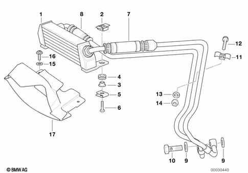 Oil Cooler for 1996 BMW-Motorrad K 1200 RS #0