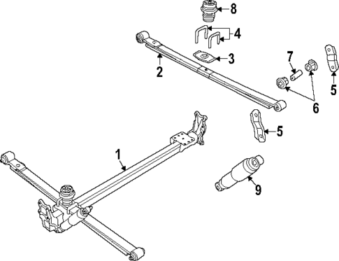 Rear Suspension for 2024 Ram ProMaster EV #1