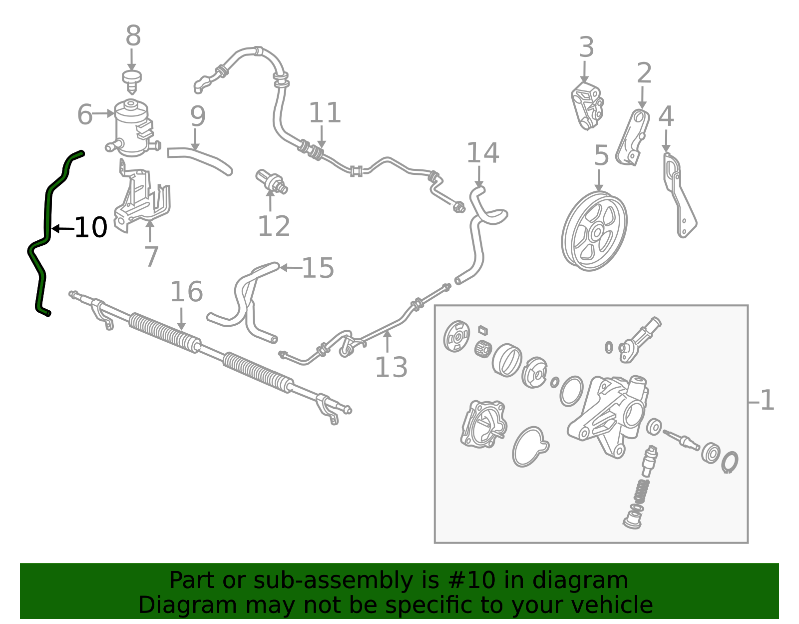 2009-2015 Honda Pilot 2009-2015 Honda Pilot - Hose Oil Tank 53733-SZA ...