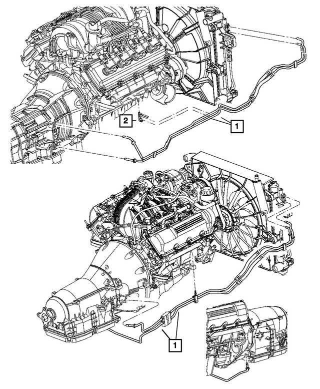 55038177AF - Cooling: Supply &amp; Return Tube &amp; Hose for Mopar Image