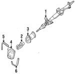 488104B001 - Steering: Steering Column for Nissan Image