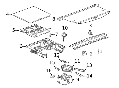 Interior Trim - Rear Body for 2019 GMC Terrain #0