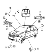 5RL08XXXAB - Electrical: Instrument Panel Closeout Panel for Jeep: Grand Cherokee Image