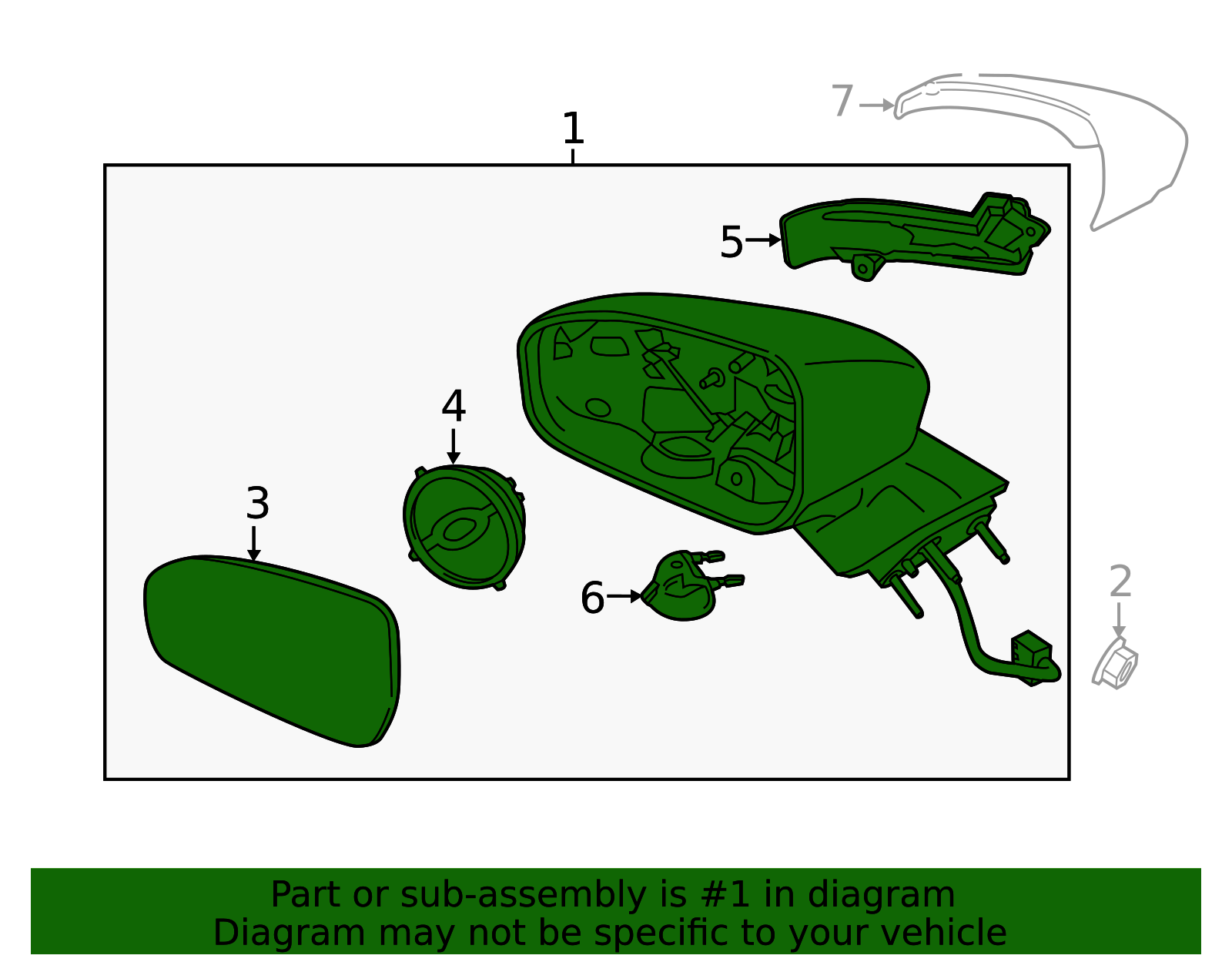 KS7Z-17682-ZA - Mirror Assembly 2019-2020 Ford | Ford Parts Direct