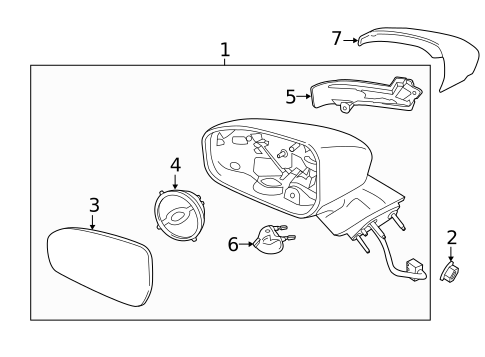 Outside Mirrors for 2017 Ford Fusion #1