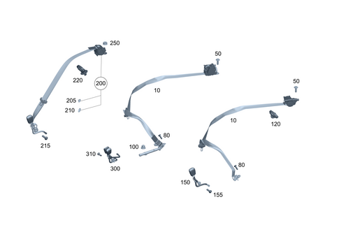 Seat Belt for 2022 Mercedes-Benz S500 #0