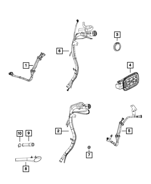 Fuel Tank Filler Tube for 2017 Jeep Grand Cherokee #0