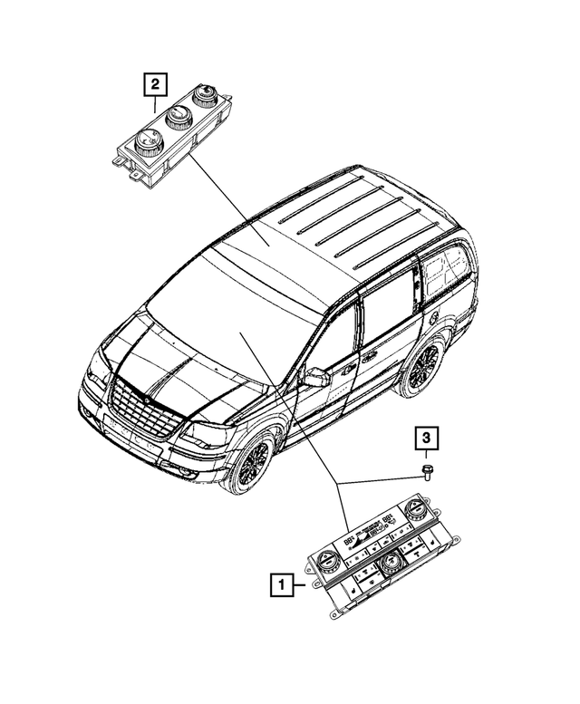 68260539AB - Electrical: A/c And Heater Control for Mopar Image image