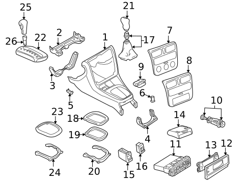 Controls for 1996 Audi A4 Quattro #0