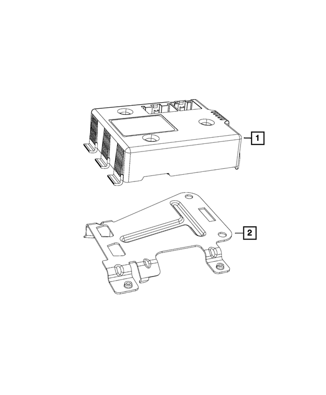 68160146AA - Electrical: Module Bracket for Mopar Image image