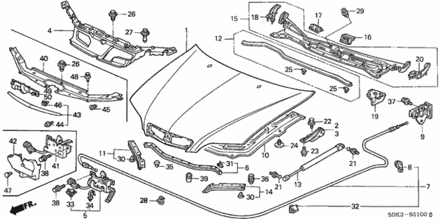 Hood for 2000 Acura TL #0
