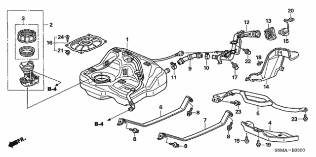 Fuel Tank for 2006 Acura RSX #0
