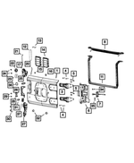 68384450AA - Body Sheet Metal Except Doors: Swing Gate Lock Assembly Cylinder for Jeep: Wrangler Image