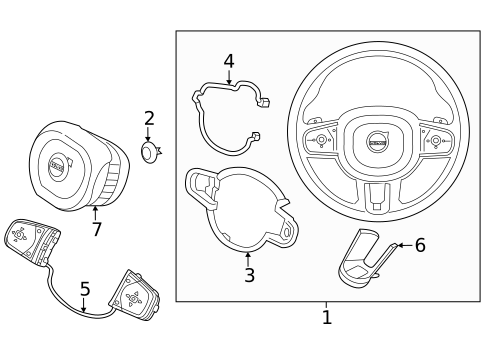 Steering Wheel & Trim for 2019 Volvo XC90 #7