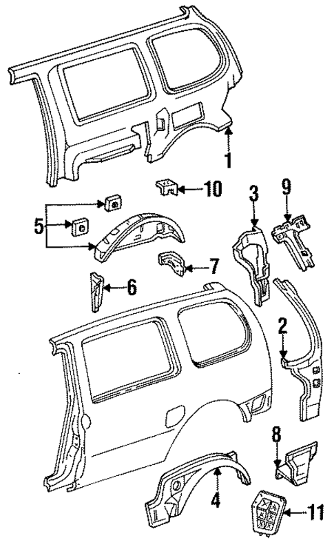 Inner Structure for 1994 Mercury Villager #0