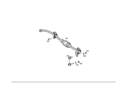 Rear Torsion Bar for 2016 Mercedes-Benz GLE400 #0