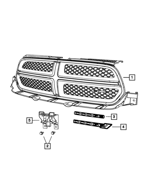 Grilles for 2012 Dodge Durango #0