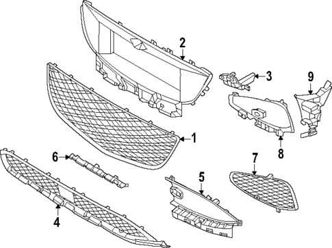 Grille & Components for 2025 Genesis GV80 Coupe #0
