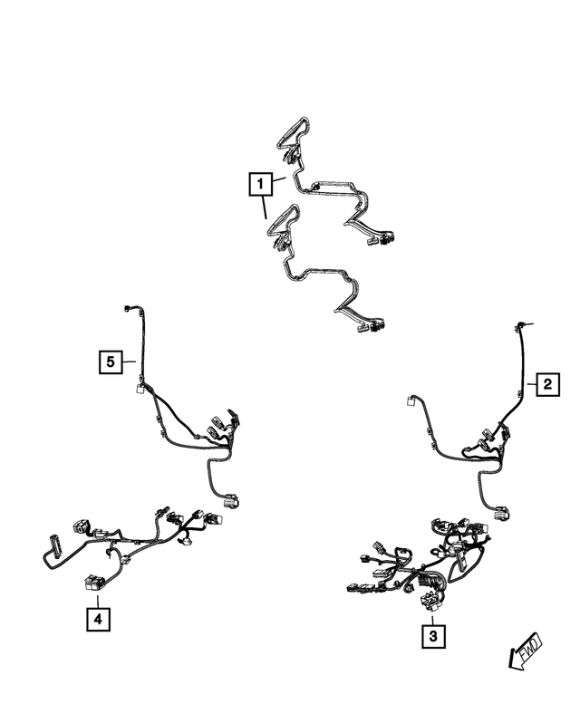 « 68156778AB – Electrical : Siège Cablage pour Mopar Image »