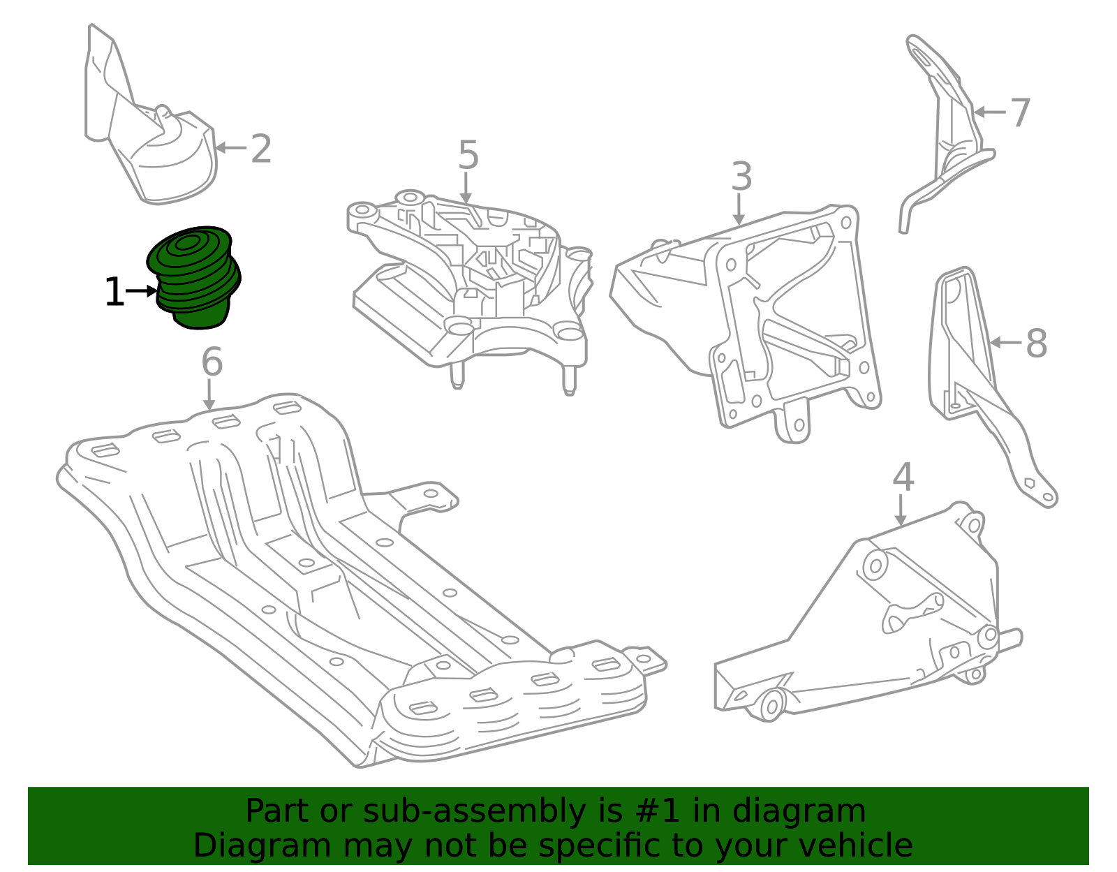 Engine Mount - OEM Vibration Isolator for Mercedes-Benz | AutoNation Parts