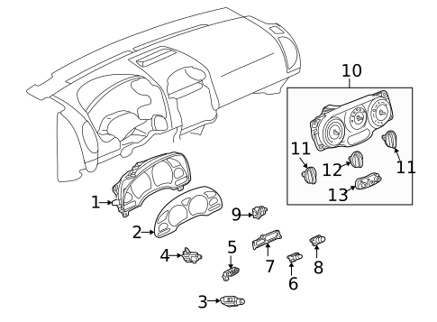 Switches for 2007 Saturn Vue #1