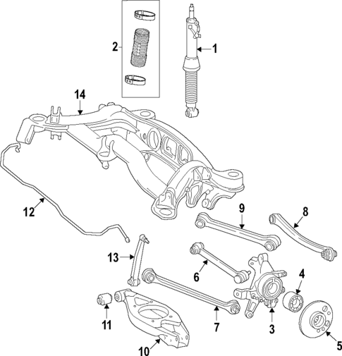 Rear Suspension for 2021 Mercedes-Benz S63 AMG #6
