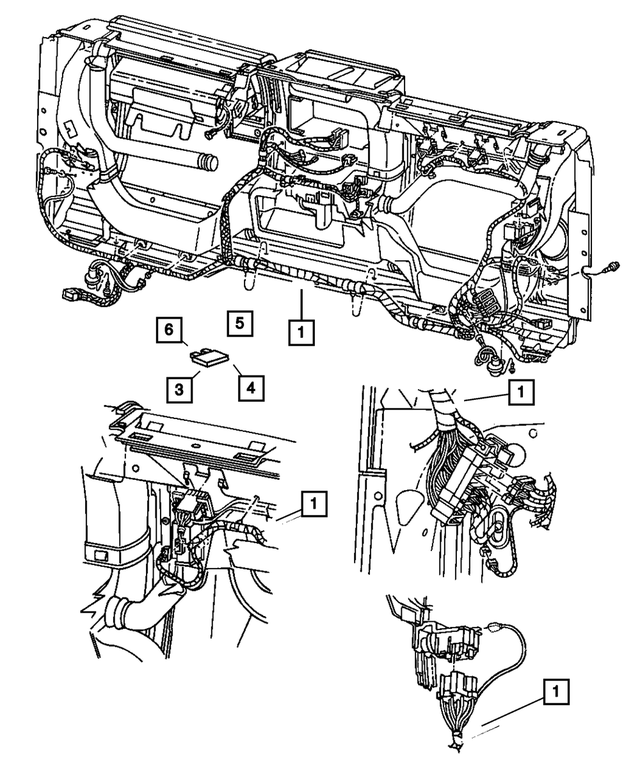 « 56047050AB –  : Panneau D`instruments Cablage pour Mopar Image »