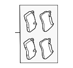 LR148353 - : Brake Pads for Land-Rover Image