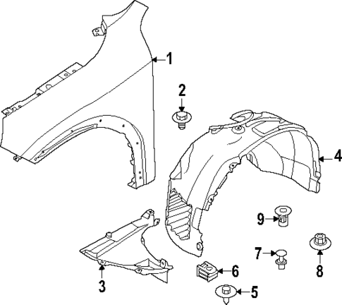 Fender & Components for 2025 BMW X2 #0