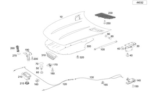 Engine Hood for 2018 Mercedes-Benz AMG&reg; GT S #0