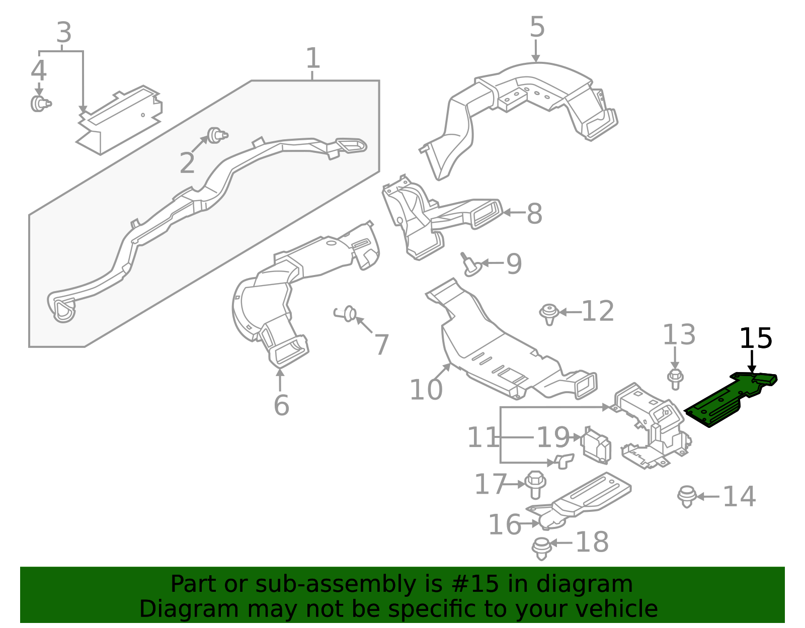 2023-2025 Nissan ARIYA Rear Duct 27832-5MP0A | Team Nissan Inc.