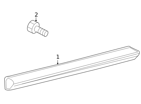 High Mounted Stop Lamp for 2011 Lexus RX350 #0