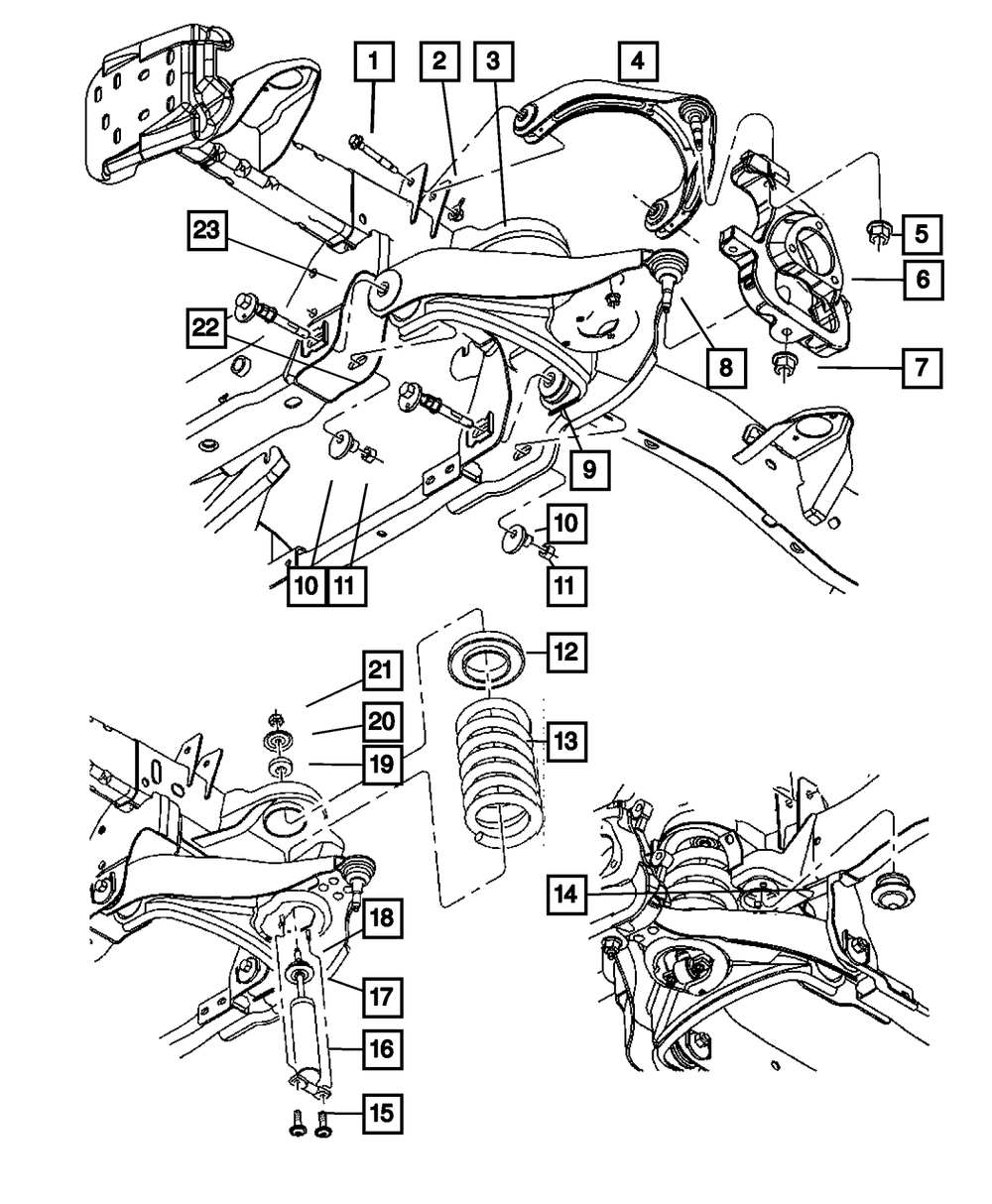 2006-2008 Dodge Ram 1500 Suspension Shock Absorber Package