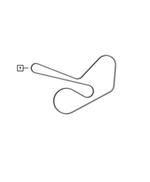 4893758AA - Cooling: Serpentine Belt for Mopar Image