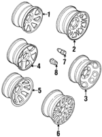 8971489161 - : 1998-1999 Honda Passport - Wheel, Alloy for Honda: Passport Image