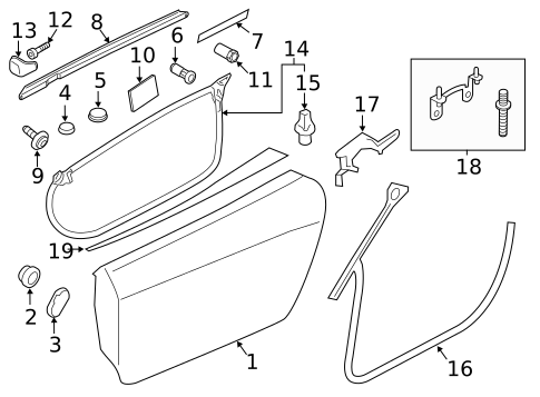 Door & Components for 2015 Audi R8 #0