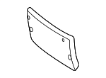 982807813QOK1 - Body: License Bracket for Porsche Image