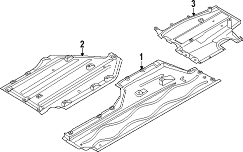 Splash Shields for 2025 BMW 750e xDrive #1